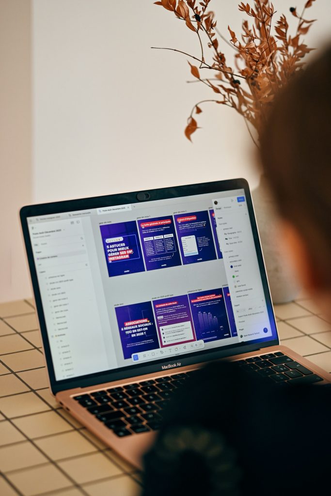 Business owner reviewing a small business marketing blueprint