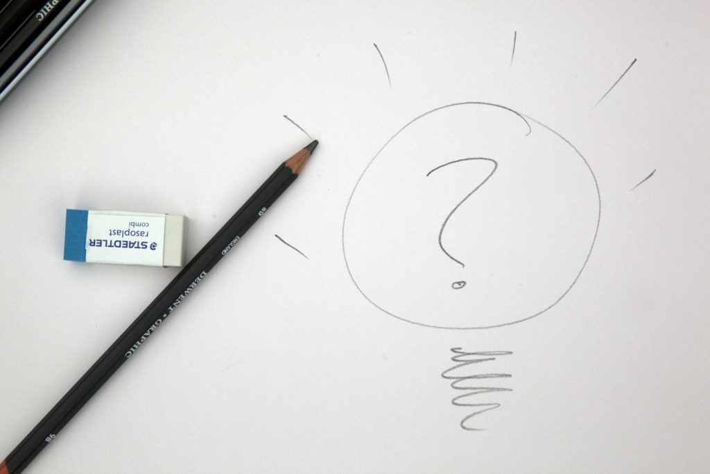 Flowchart sketch representing a custom digital strategy